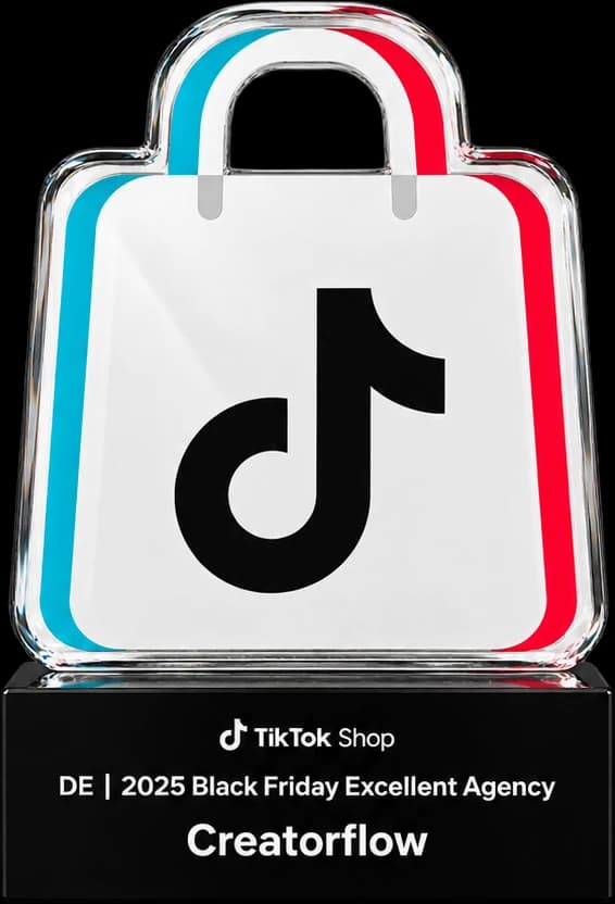TikTok Shop Award: DE 2025 Black Friday Excellent Agency, Creatorflow